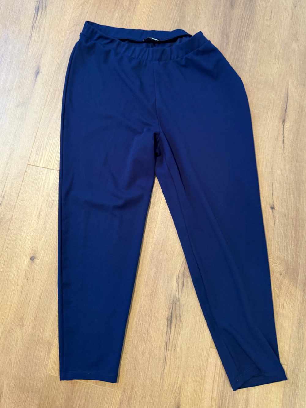 Fashion Nova Navy Straight Leg Pull-On Pants